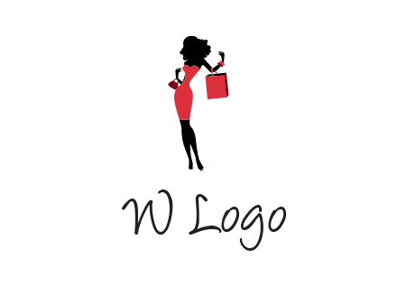 woman in red logo