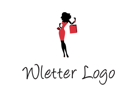 woman in red logo