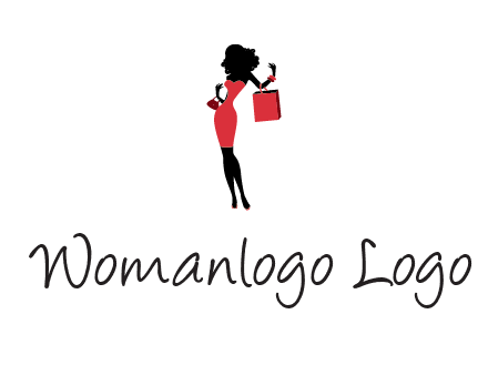 woman in red logo