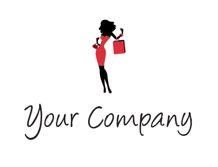 woman in red logo
