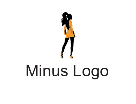 woman in yellow apparel logo