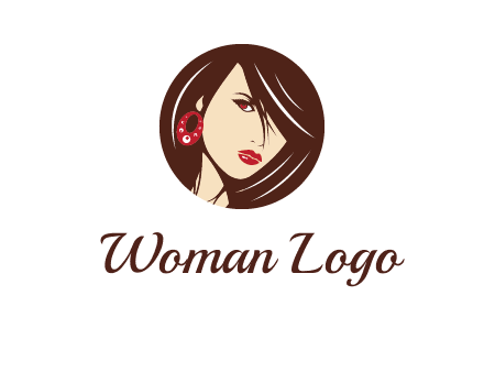 woman in round logo