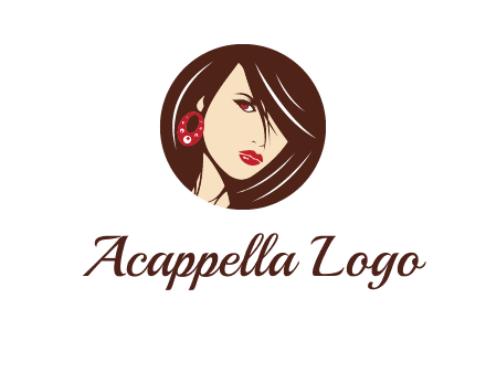woman in round logo