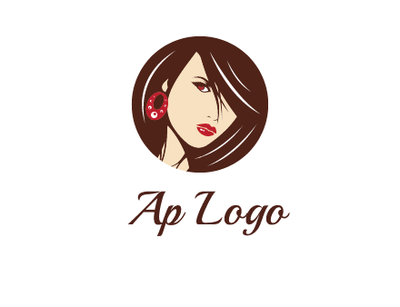 woman in round logo