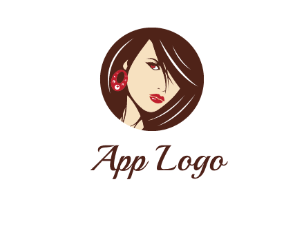 woman in round logo