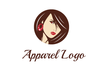 woman in round logo