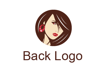 woman in round logo