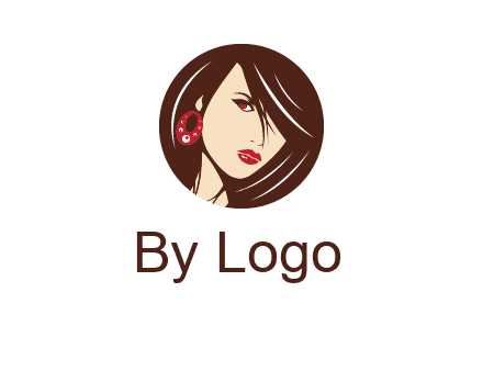 woman in round logo