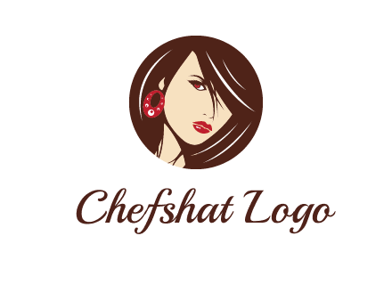 woman in round logo