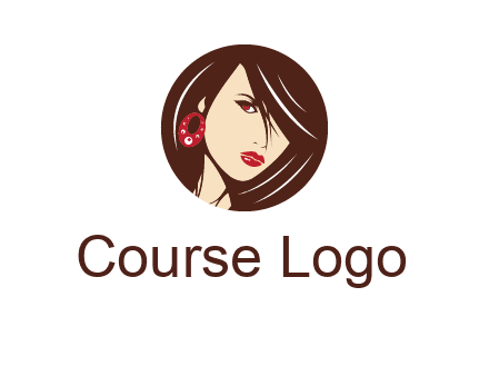 woman in round logo