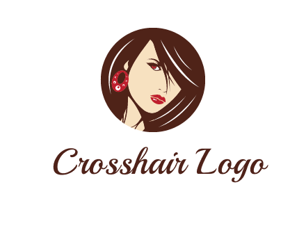woman in round logo