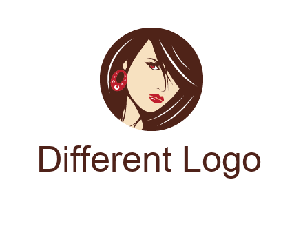 woman in round logo