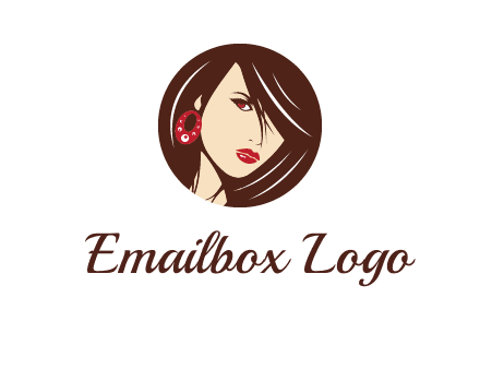 woman in round logo