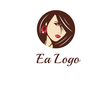 woman in round logo