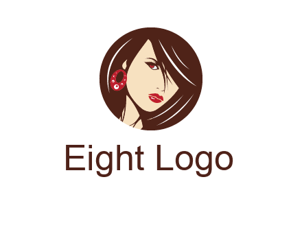 woman in round logo