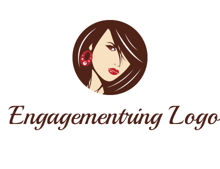 woman in round logo
