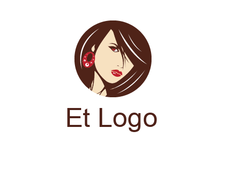 woman in round logo