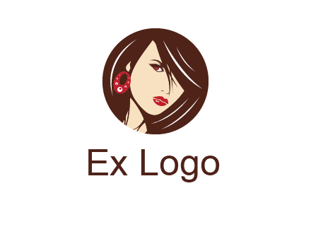 woman in round logo