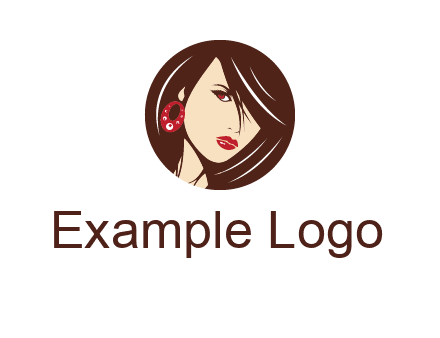 woman in round logo