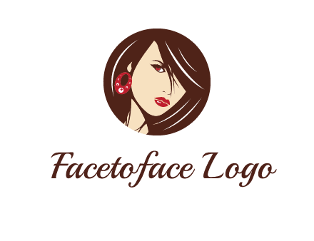 woman in round logo
