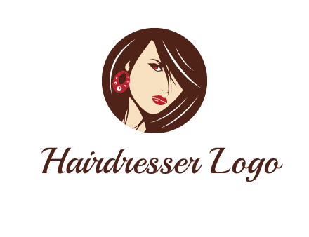 woman in round logo