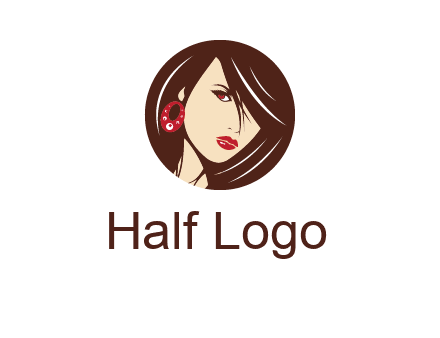 woman in round logo