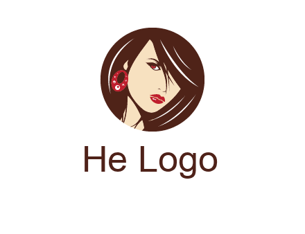 woman in round logo