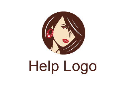 woman in round logo