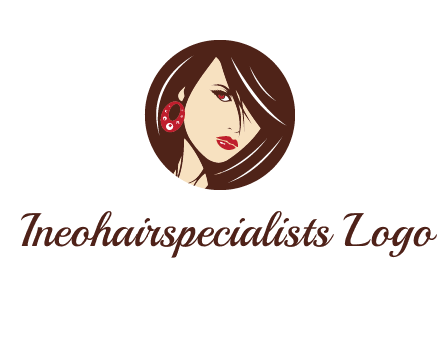 woman in round logo