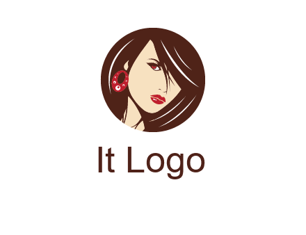 woman in round logo