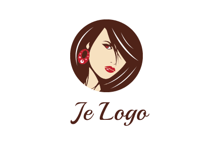 woman in round logo
