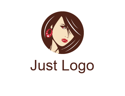woman in round logo