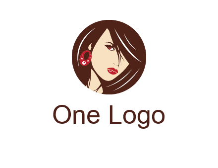 woman in round logo