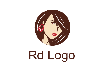 woman in round logo