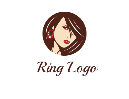 woman in round logo