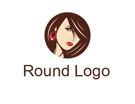 woman in round logo