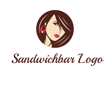 woman in round logo