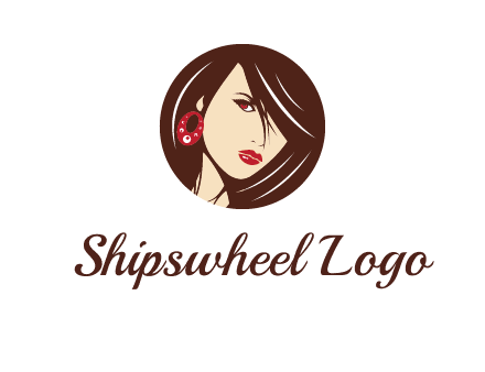 woman in round logo