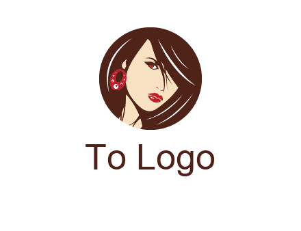woman in round logo