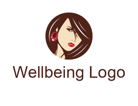 woman in round logo