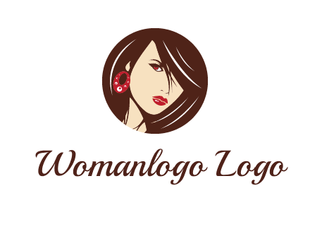 woman in round logo