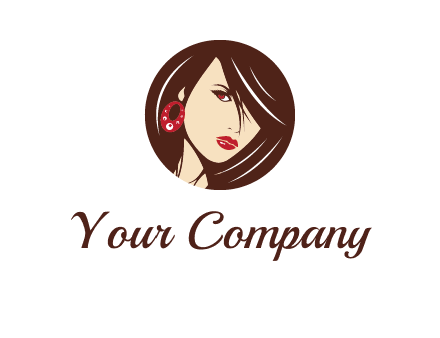 woman in round logo