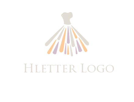 corset dress logo