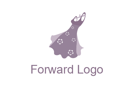 dress on a hangar logo