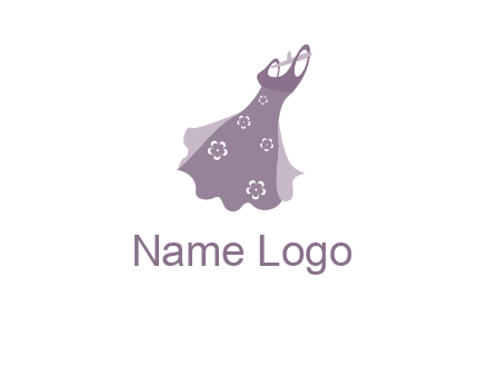 dress on a hangar logo