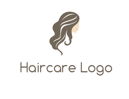 girl with wavy hair logo