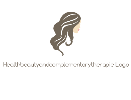 girl with wavy hair logo