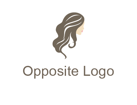 girl with wavy hair logo