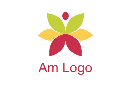 flower with dot logo