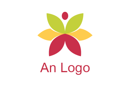 flower with dot logo